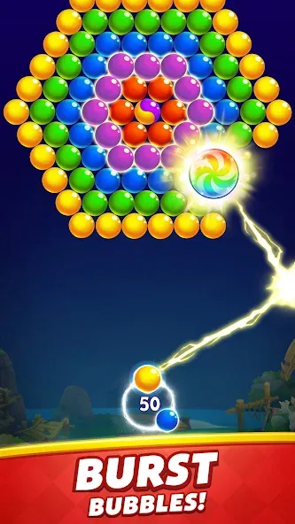 Bubble Shooter [МОД: Много монет, Открытые уровни и Мега MOD] Screenshot 2