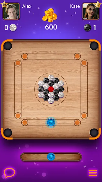 Carrom Lure - Disc pool game (Карром Лур) [МОД: Бесконечные деньги, Монеты и Мега MOD] Screenshot 1