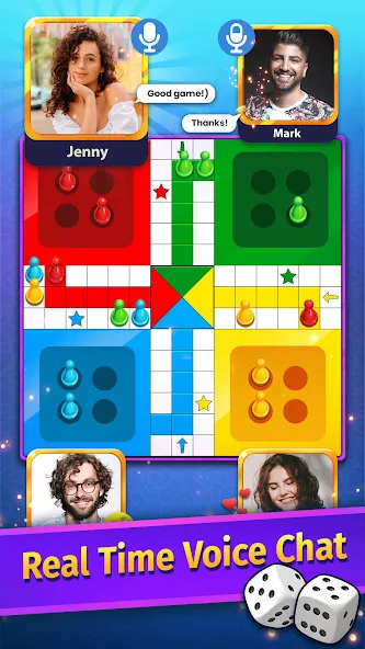 Ludo Game COPLE - Voice Chat [МОД: Все открыто, Дополнительные деньги и Меню MOD] Screenshot 1