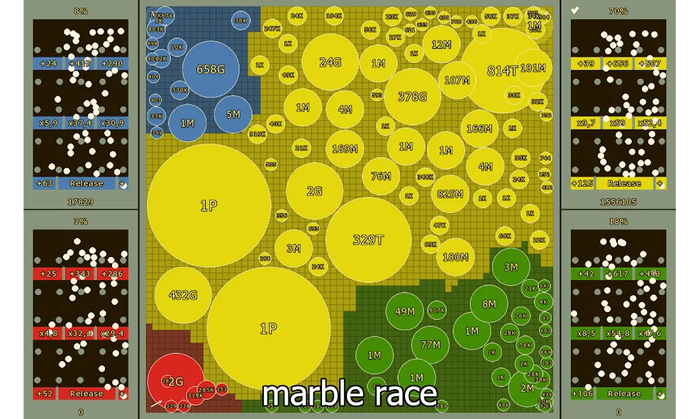 Marble Race and Territory War (Марбл Рейс и Территориальная Война) [МОД: Много денег, Монет и Все открыто] Screenshot 4