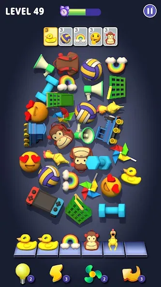 Matching Fun: Match Triple 3D (Матчинг Фан) [МОД: Много денег, Монет и Все открыто] Screenshot 2