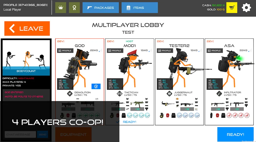 Stick Warfare: Blood Strike (Стик Варфаре) [МОД: Деньги, Монеты и Меню MOD] Screenshot 1