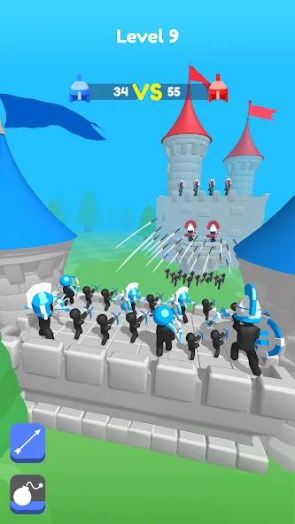 Merge Archers: Bow and Arrow (Мердж Арчерс) [МОД: Меню, Бесконечные монеты и Открытые уровни] Screenshot 1