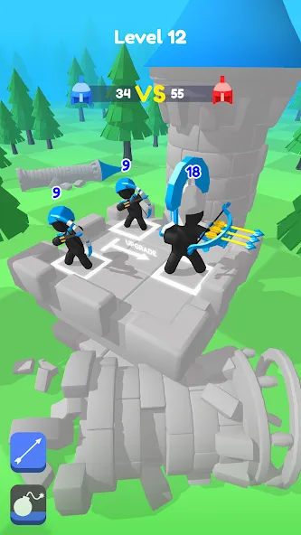 Merge Archers: Bow and Arrow (Мердж Арчерс) [МОД: Меню, Бесконечные монеты и Открытые уровни] Screenshot 5