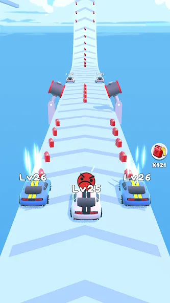 Merge Car Run - Evolution Race (Мердж Кар Ран) [МОД: Бесконечные деньги, Монеты и Мега MOD] Screenshot 4