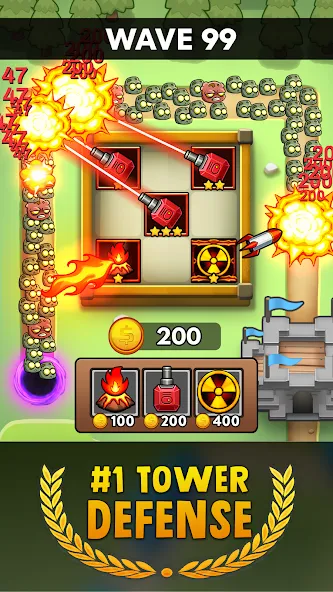 Merge Clash: Tower Defense TD (Мердж Клаш) [МОД: Много денег, Монет и Все открыто] Screenshot 2