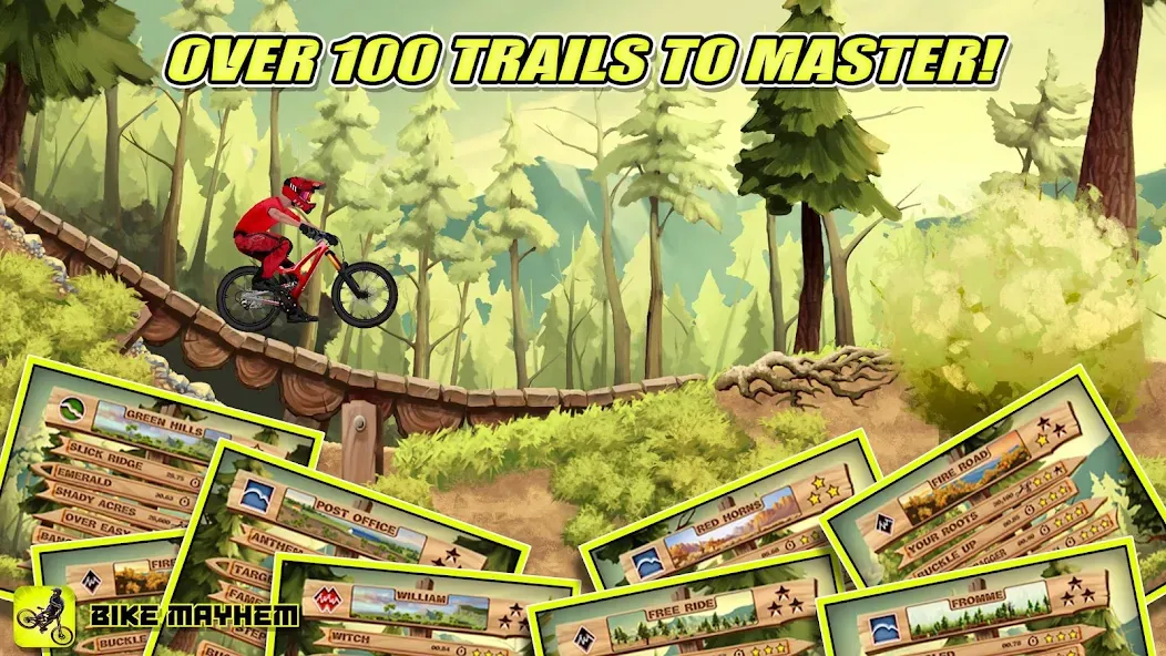 Bike Mayhem Free (Байк Мейхем Фри) [МОД: Меню, Бесконечные монеты и Открытые уровни] Screenshot 4
