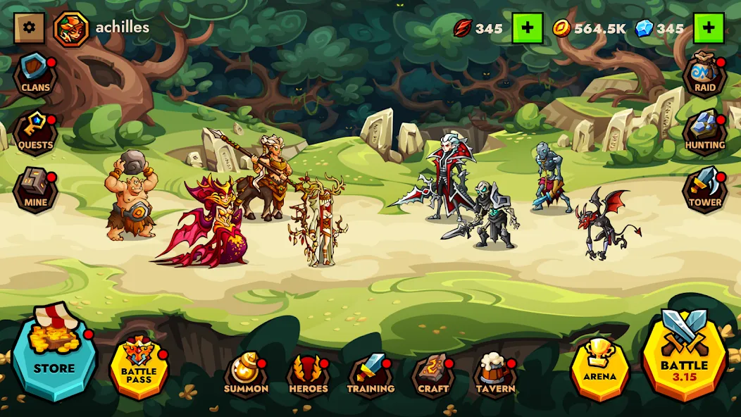 Legendlands - Legendary RPG (Легендлендс) [МОД: Все открыто, Дополнительные деньги и Меню MOD] Screenshot 1