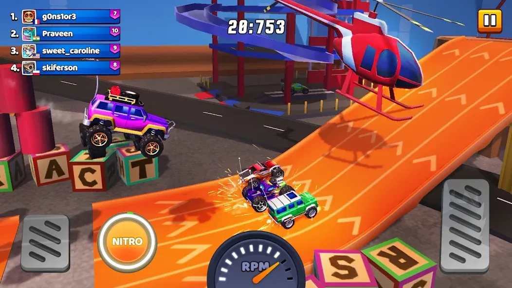 Nitro Jump - Car Racing (Нитро Джамп Рейсинг) [МОД: Все открыто, Дополнительные деньги и Меню MOD] Screenshot 3