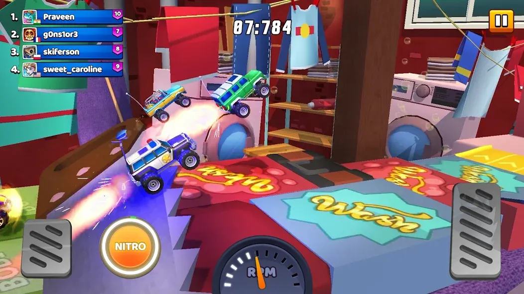 Nitro Jump - Car Racing (Нитро Джамп Рейсинг) [МОД: Все открыто, Дополнительные деньги и Меню MOD] Screenshot 4