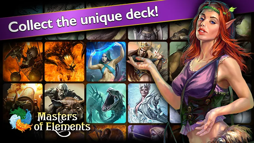 Masters of Elements－Online CCG [МОД: Деньги, Монеты и Меню MOD] Screenshot 2