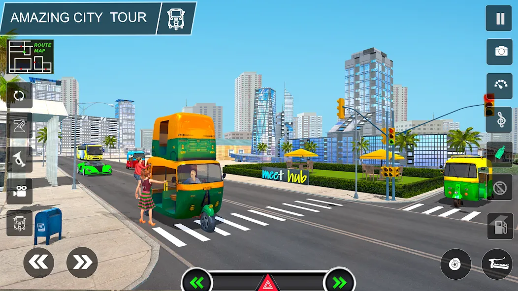 Tuk Tuk Auto Rickshaw Game 3d [МОД: Много монет, Открытые уровни и Мега MOD] Screenshot 3