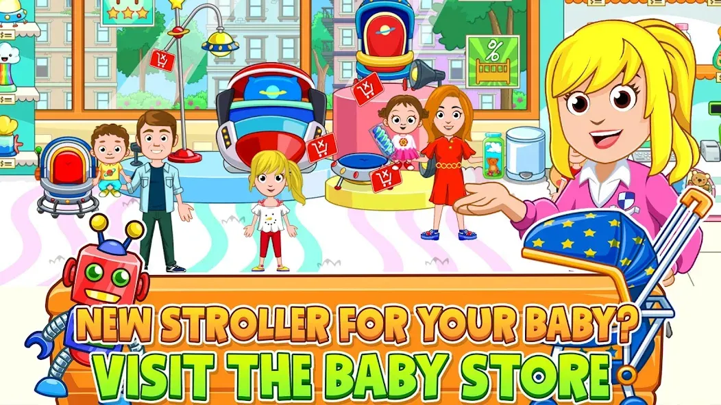 My City : Babysitter (Мой город) [МОД: Меню, Бесконечные монеты и Открытые уровни] Screenshot 4