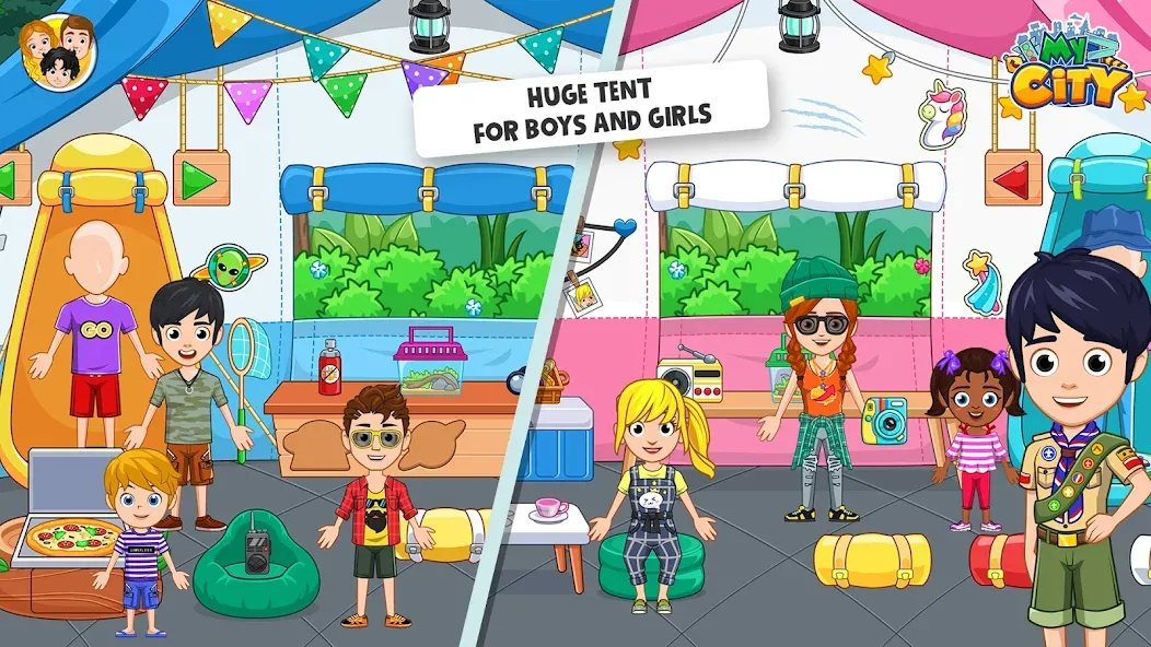 My City : Wildlife Camping (Мой город) [МОД: Много монет, Открытые уровни и Мега MOD] Screenshot 3