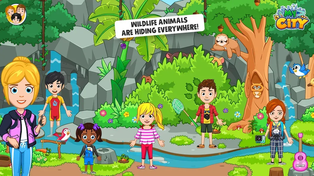 My City : Wildlife Camping (Мой город) [МОД: Много монет, Открытые уровни и Мега MOD] Screenshot 5