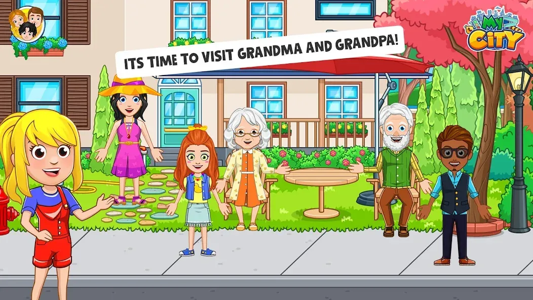 My City : Grandparents Home (Мой город) [МОД: Меню, Бесконечные монеты и Открытые уровни] Screenshot 1
