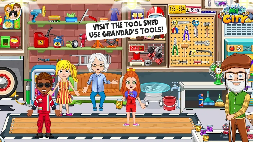 My City : Grandparents Home (Мой город) [МОД: Меню, Бесконечные монеты и Открытые уровни] Screenshot 3