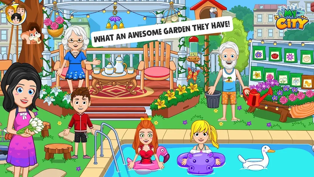 My City : Grandparents Home (Мой город) [МОД: Меню, Бесконечные монеты и Открытые уровни] Screenshot 4