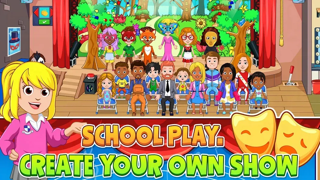 My City : High School (Мой город) [МОД: Много денег, Монет и Все открыто] Screenshot 4