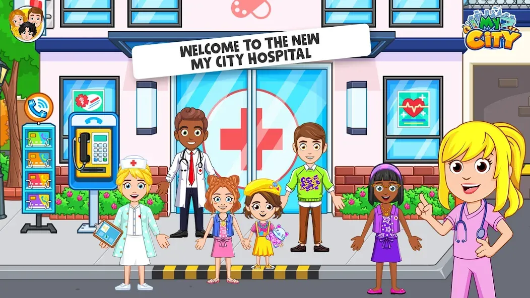 My City : Hospital (Мой город) [МОД: Много денег, Монет и Все открыто] Screenshot 1