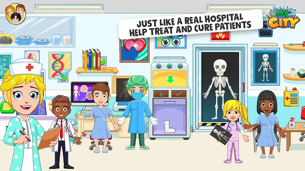 My City : Hospital (Мой город) [МОД: Много денег, Монет и Все открыто] Screenshot 2
