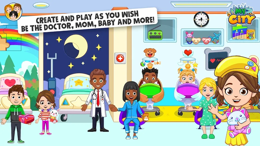 My City : Hospital (Мой город) [МОД: Много денег, Монет и Все открыто] Screenshot 3