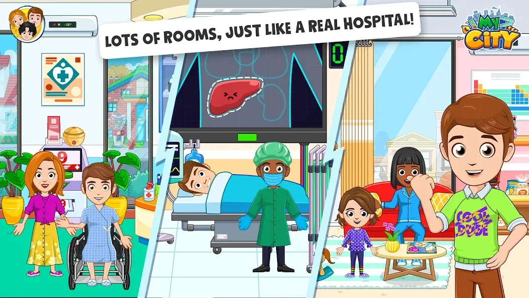 My City : Hospital (Мой город) [МОД: Много денег, Монет и Все открыто] Screenshot 5