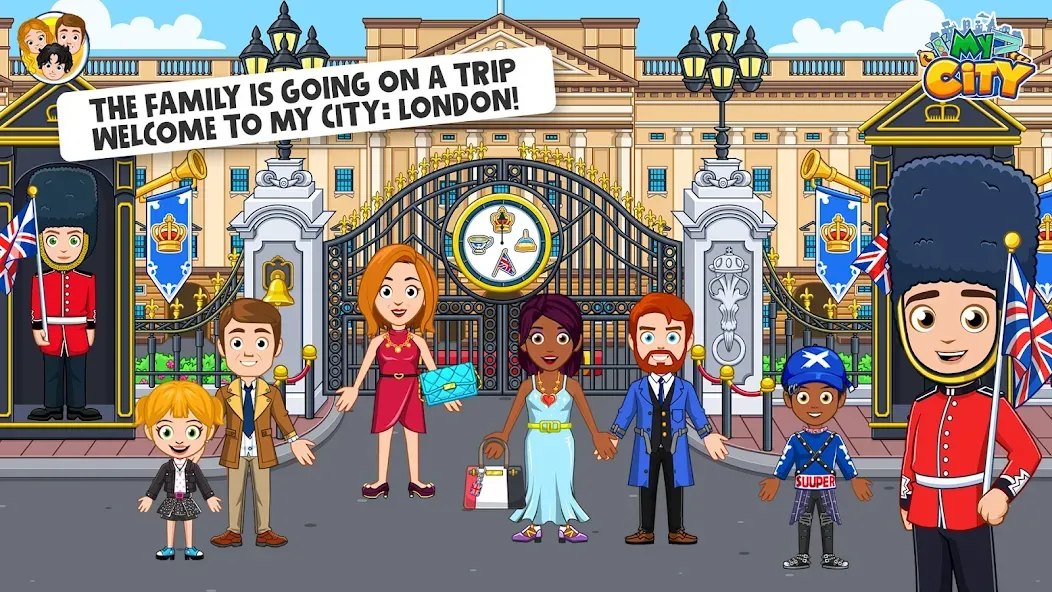 My City : London (Мой город) [МОД: Меню, Бесконечные монеты и Открытые уровни] Screenshot 1