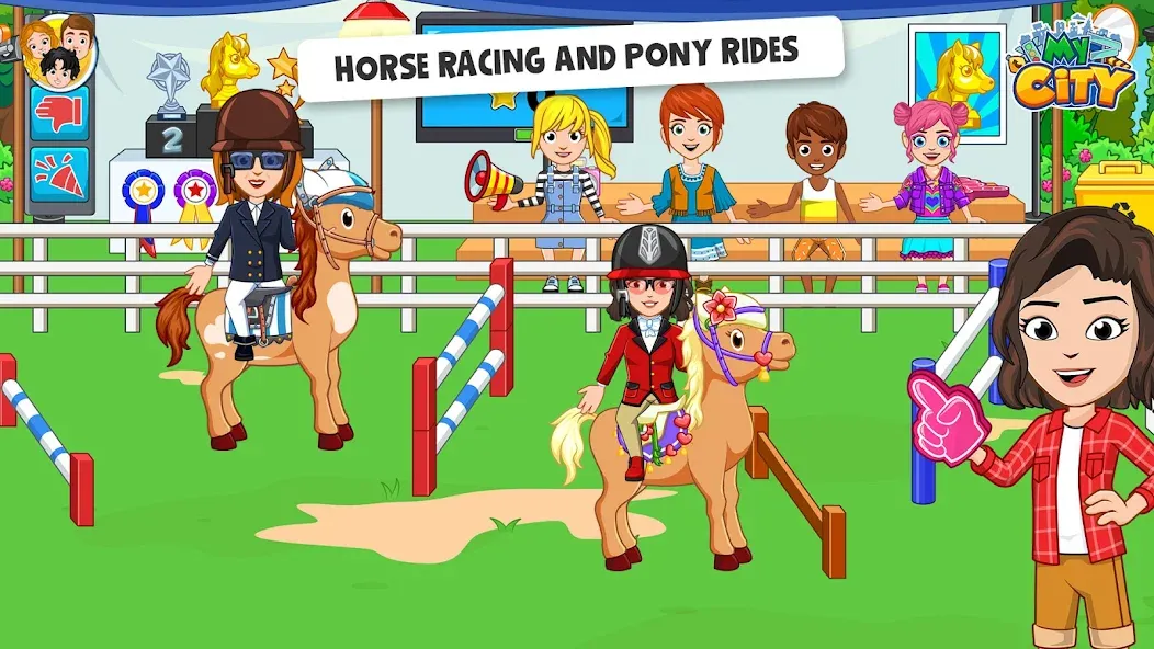 My City: Star Horse Stable (Мой город) [МОД: Меню, Бесконечные монеты и Открытые уровни] Screenshot 4