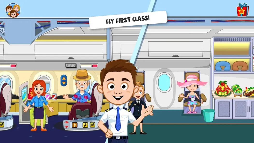 My Town Airport games for kids (Май Таун) [МОД: Много монет, Открытые уровни и Мега MOD] Screenshot 2