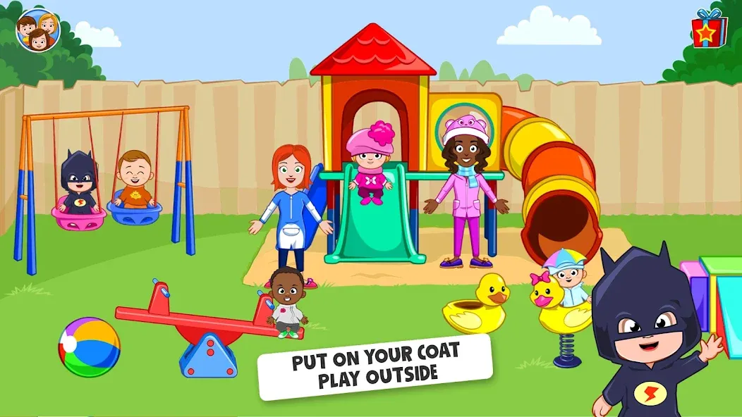 My Town : Daycare Game [МОД: Деньги, Монеты и Меню MOD] Screenshot 1