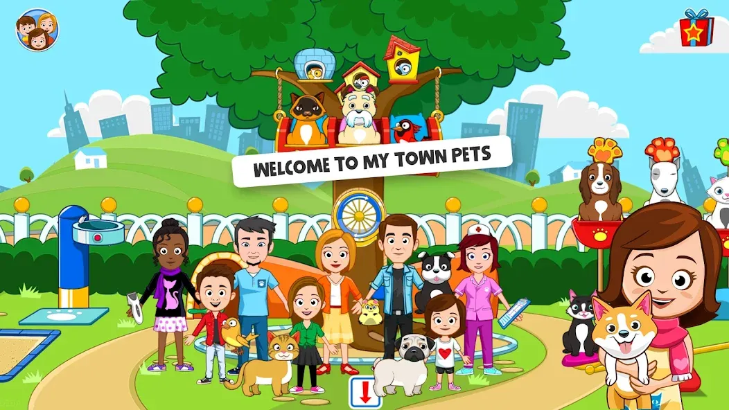 My Town: Pet games & Animals (Май Таун) [МОД: Бесконечные деньги, Монеты и Мега MOD] Screenshot 1