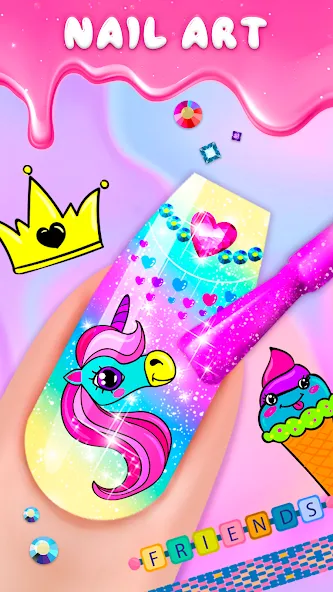 Nail Salon [МОД: Меню, Бесконечные монеты и Открытые уровни] Screenshot 4