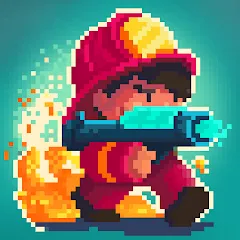 Скачать Firefighter: pixel shooter [МОД: Много монет, Открытые уровни и Мега MOD] | Взлом Firefighter: pixel shooter на Андроид