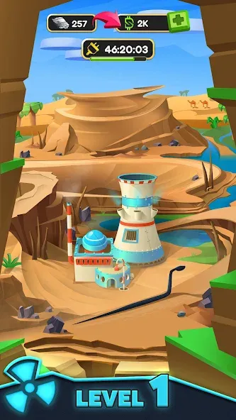 Nuclear Tycoon: idle simulator (Ньюклидель) [МОД: Меню, Бесконечные монеты и Открытые уровни] Screenshot 1