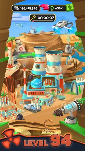 Nuclear Tycoon: idle simulator (Ньюклидель) [МОД: Меню, Бесконечные монеты и Открытые уровни] Screenshot 3