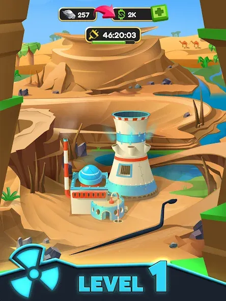 Nuclear Tycoon: idle simulator (Ньюклидель) [МОД: Меню, Бесконечные монеты и Открытые уровни] Screenshot 4