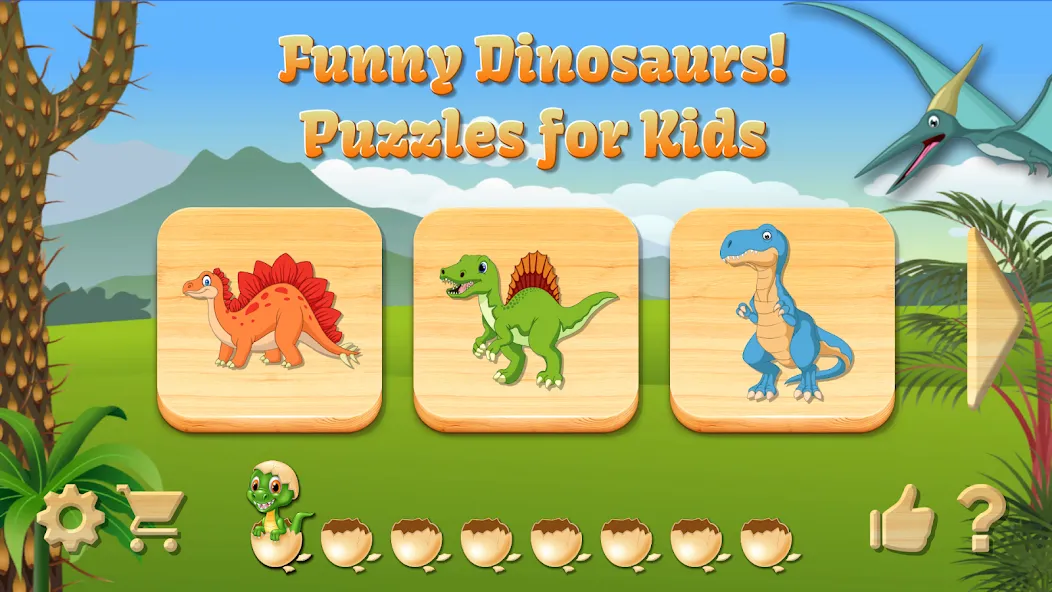 Dino Puzzle [МОД: Все открыто, Дополнительные деньги и Меню MOD] Screenshot 1