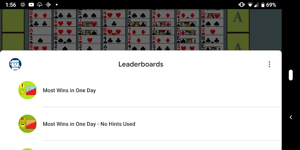 FreeCell with Leaderboards (Фрикел с таблицей лидеров) [МОД: Деньги, Монеты и Меню MOD] Screenshot 3