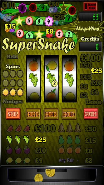 Super Snake Slot Machine [МОД: Все открыто, Дополнительные деньги и Меню MOD] Screenshot 2