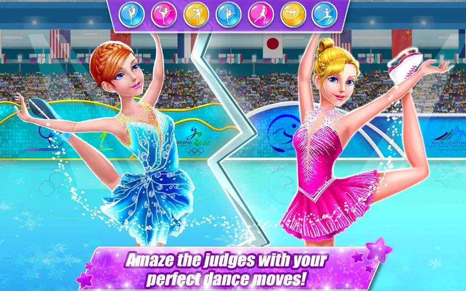 Ice Skating Superstar - Perfec [МОД: Много денег, Монет и Все открыто] Screenshot 1