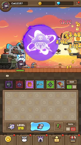 Cat Hero : Idle RPG (Кэт Хиро) [МОД: Много денег, Монет и Все открыто] Screenshot 3