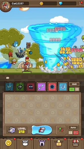 Cat Hero : Idle RPG (Кэт Хиро) [МОД: Много денег, Монет и Все открыто] Screenshot 5
