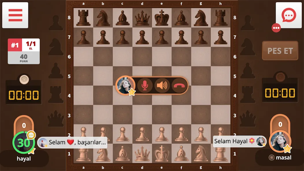 Satranç Online [МОД: Все открыто, Дополнительные деньги и Меню MOD] Screenshot 1