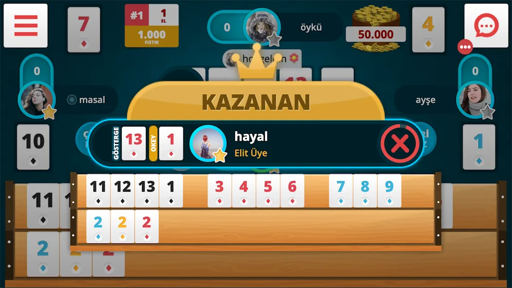 Okey Online (Окей Онлайн) [МОД: Меню, Бесконечные монеты и Открытые уровни] Screenshot 2