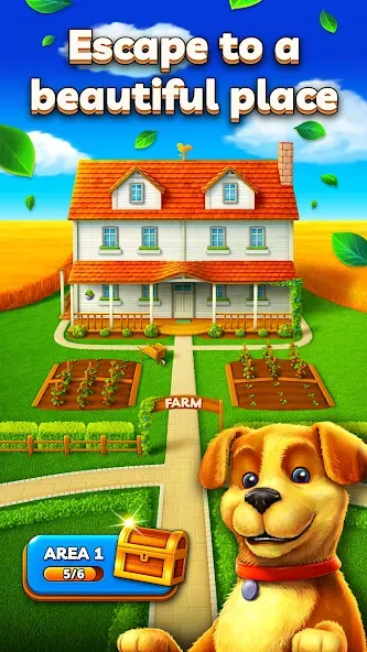 Joey's Farm - Tile Match [МОД: Много денег, Монет и Все открыто] Screenshot 3