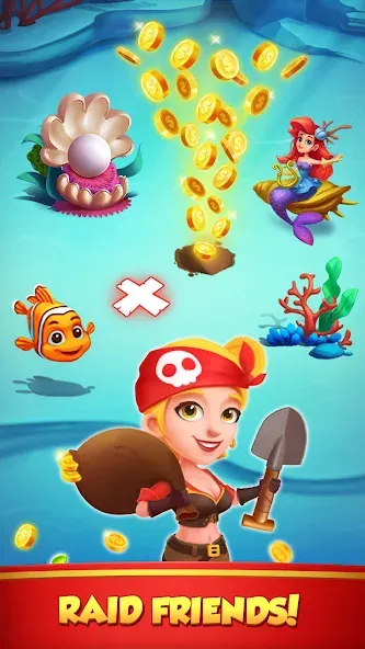 Coin Rush - Pirate GO! (Коин Раш) [МОД: Деньги, Монеты и Меню MOD] Screenshot 3