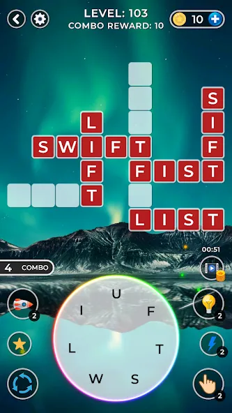 WOW4:Word Connect Offline Word (ВАУ 4) [МОД: Много денег, Монет и Все открыто] Screenshot 1