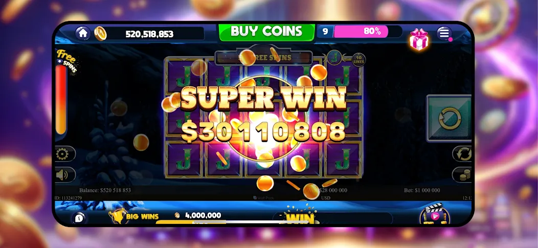 Majestic Slots: Slot Machine [МОД: Все открыто, Дополнительные деньги и Меню MOD] Screenshot 1