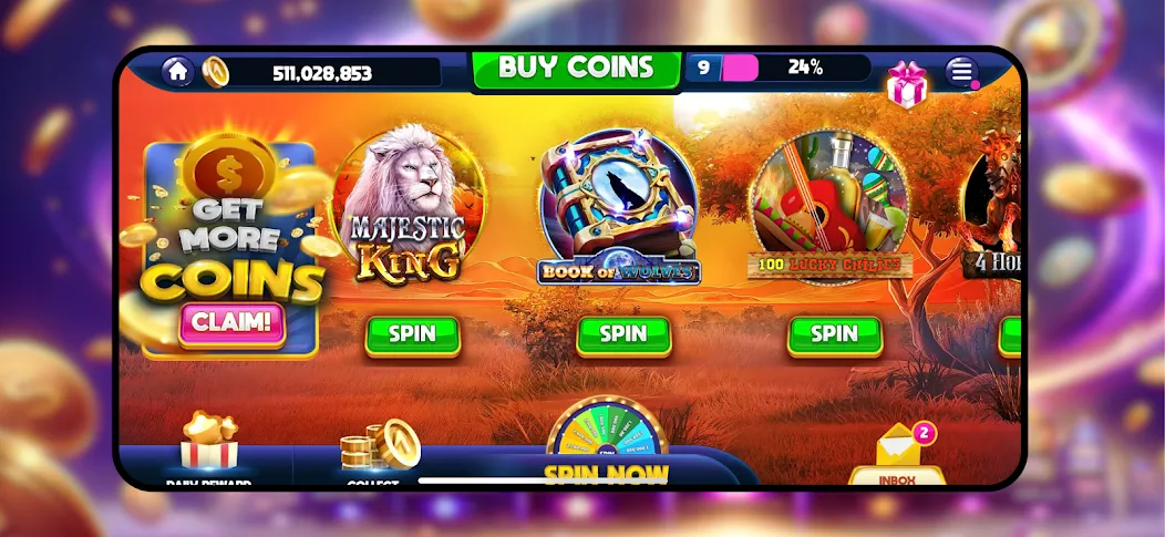 Majestic Slots: Slot Machine [МОД: Все открыто, Дополнительные деньги и Меню MOD] Screenshot 5